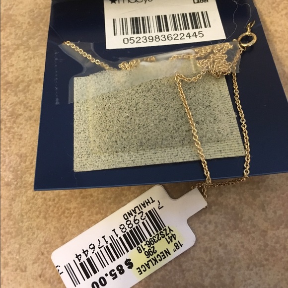 18KT Gold sterling silver necklace - Picture 2 of 2