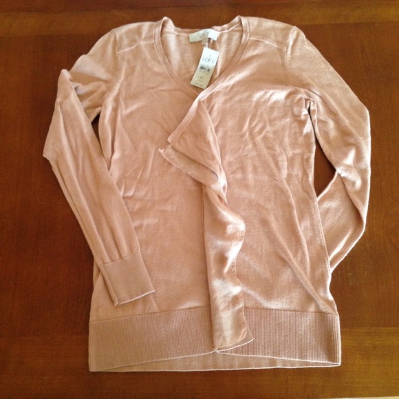 NWT LOFT Petite Tan Sweater