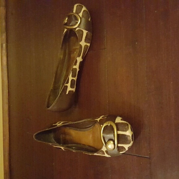 Animal print flats