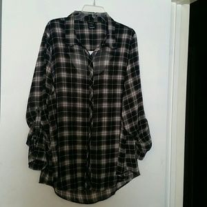 Plaid blouse