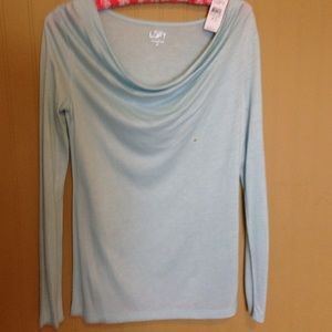Loft cowl neck top