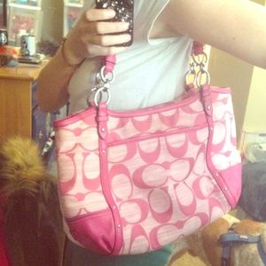 Coach purse pink