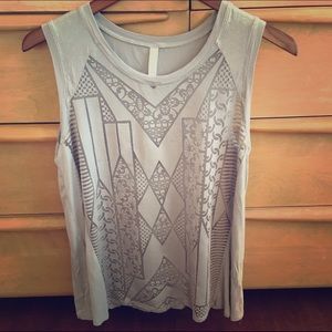 Art Deco tank blouse