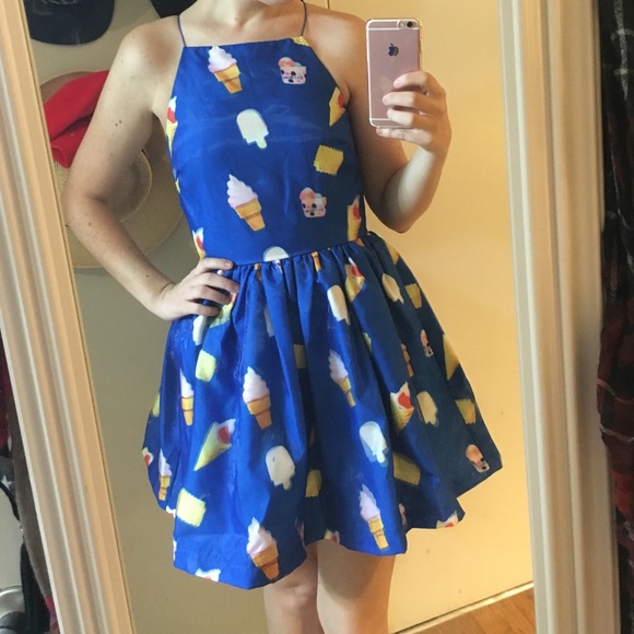 re: named ice cream printed dress.