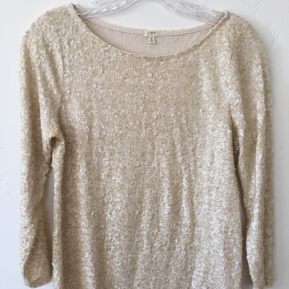 J Crew sequined top EUC - Picture 2 of 2