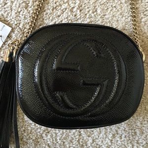 New Gucci Soho mini chain bag Patent