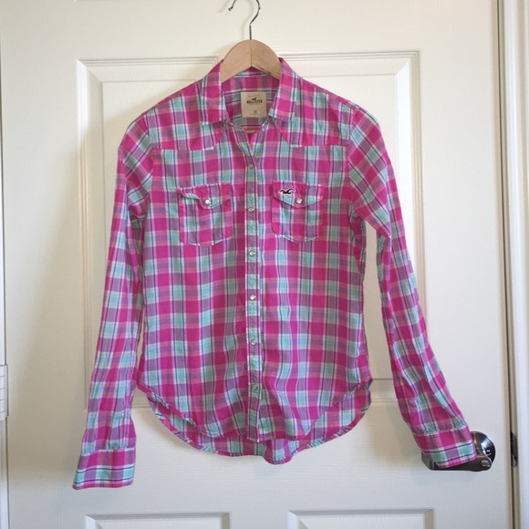 Cropped  plate Shirt pink