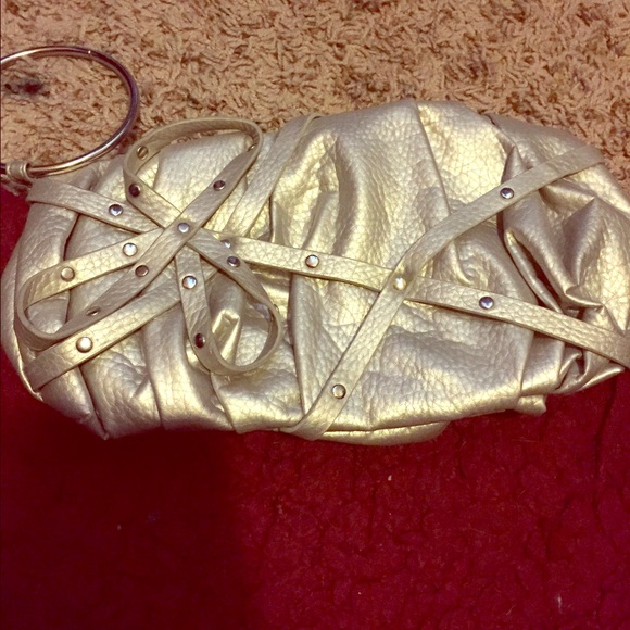Silver wristlet clutch - Picture 1 of 3