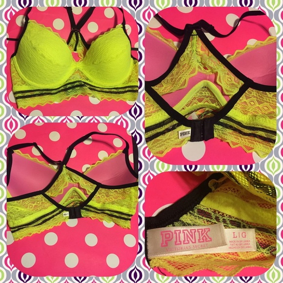 PINK Victoria's Secret Other - Pink Victoria's Secret Bright Yellow Bralette