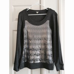 J.Crew Silver Sequin Sweater