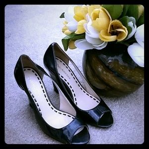 ENZO ANGIOLINI OPEN TOE WEDGES