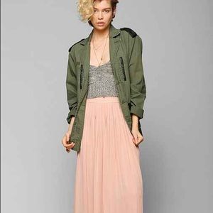 Urban Outfitters Sparkle & Fade pleated maxi skirt