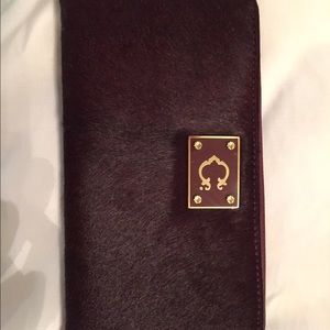 C. Wonder Full Zip Calf Hair Wallet