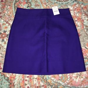 NWT J. Crew purple pencil/mini skirt