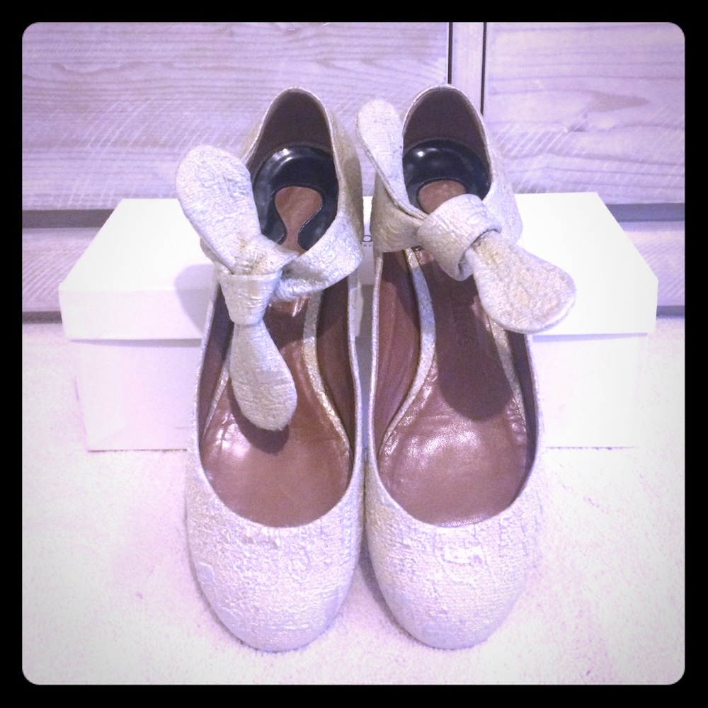 🌟Chloe Golden Ballerina Flat sz38