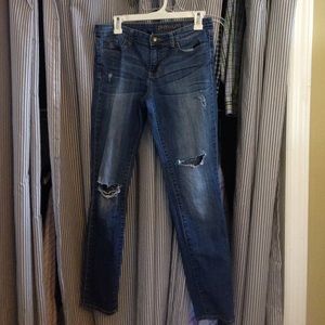 Gap premium destroyed skinny jeans 4/27