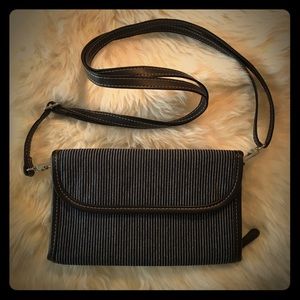 Thirty One Crossbody Denim Stripe