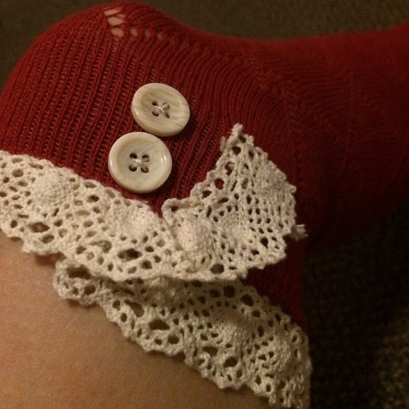 Red boot socks! - Picture 2 of 2