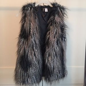 Faux fur vest