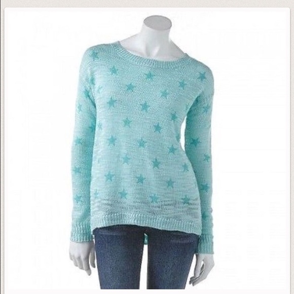 LC Lauren Conrad star high low sweater