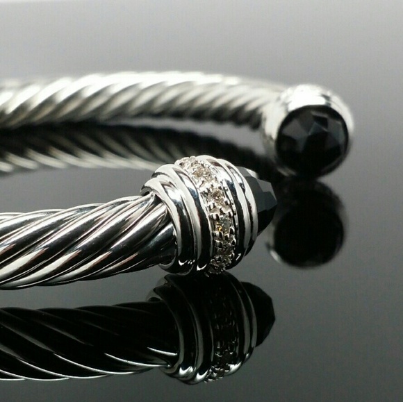 David Yurman 7mm Cable Bracelet Bangle Cuff - Picture 1 of 4