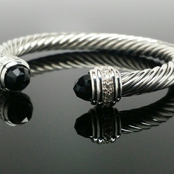David Yurman 7mm Cable Bracelet Bangle Cuff - Picture 2 of 4
