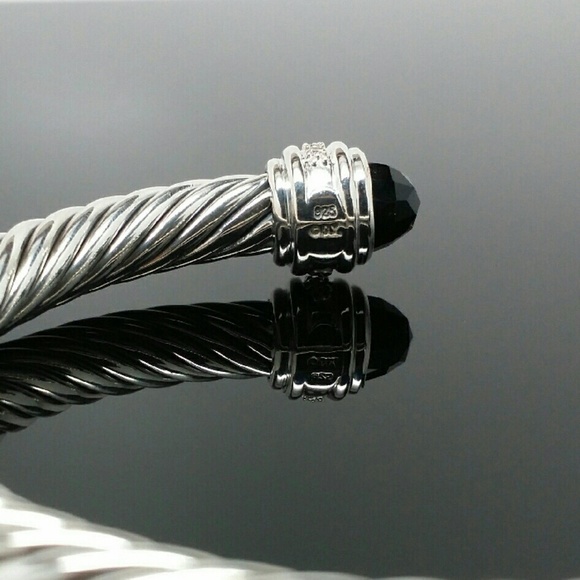 David Yurman 7mm Cable Bracelet Bangle Cuff - Picture 3 of 4