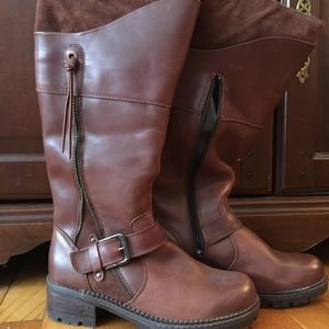 New Blondo Brown Leather Boots Size 7.5