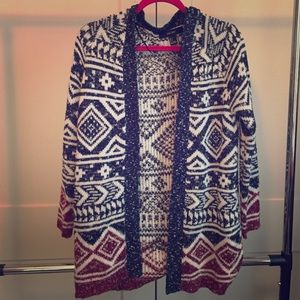 Aztec print sweater