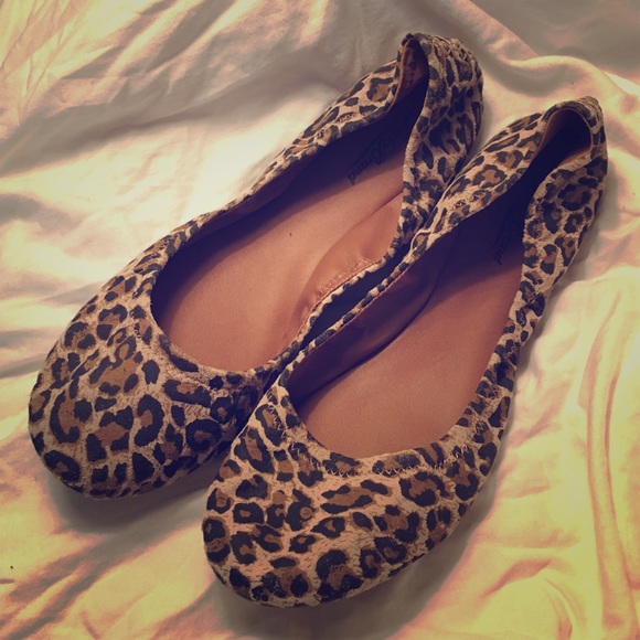 Lucky Brand Emmie Leopard Flats - Picture 1 of 4