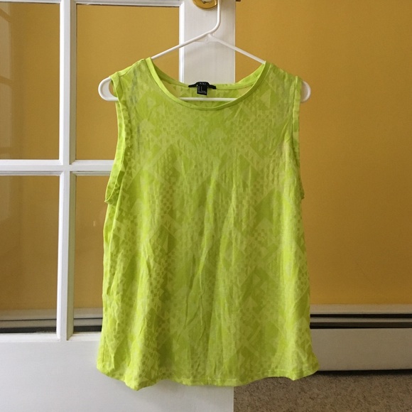 Forever 21 lime green nwot muscle tank