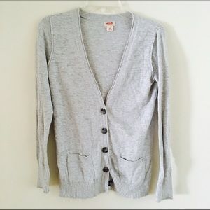 Gray Mossimo Long Sleeve Cardigan