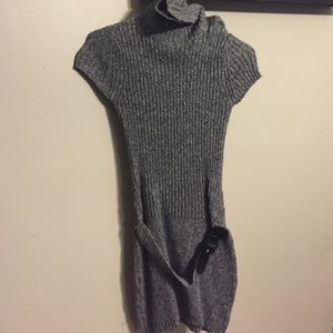 Grey sweater dress