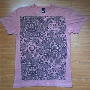 It's more of faded Red. Fabric is still soft.