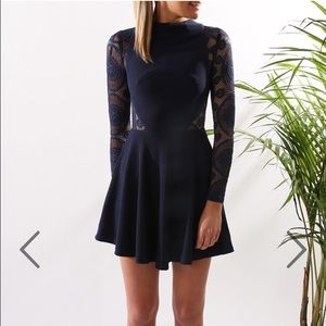 NEVER WORN! W/ tags Navy blue chantilly dress