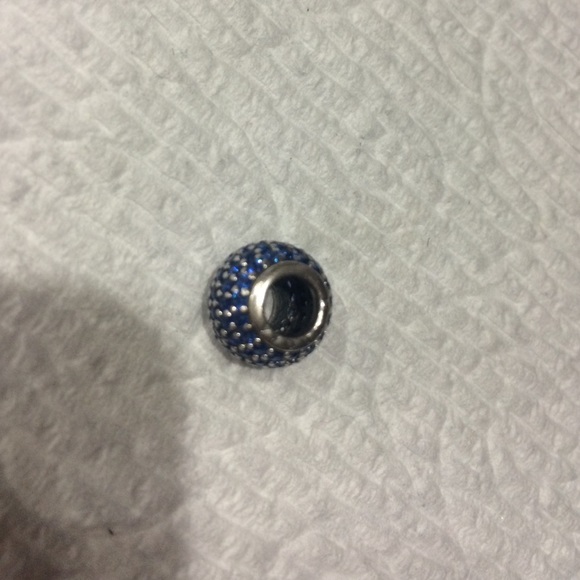 Blue sparkly Pandora charm