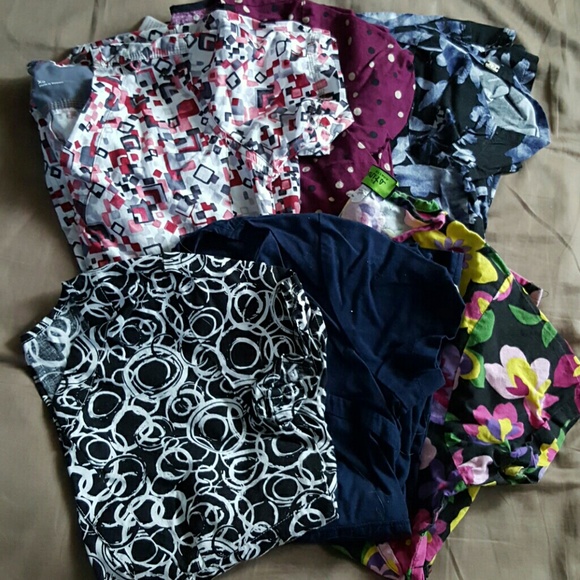 Bundle Of 6 Nursing Scrub Tops