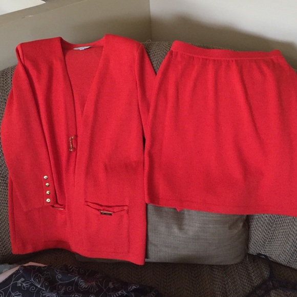 St. John jacket and skirt