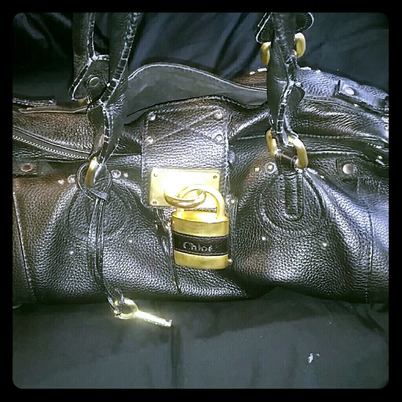 Black Chloe paddington bag