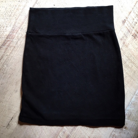 Black cotton skirt