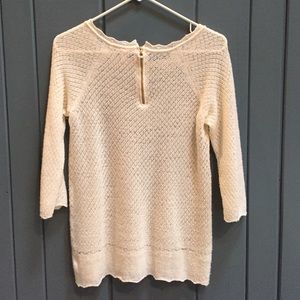 Anthropologie cream sweater