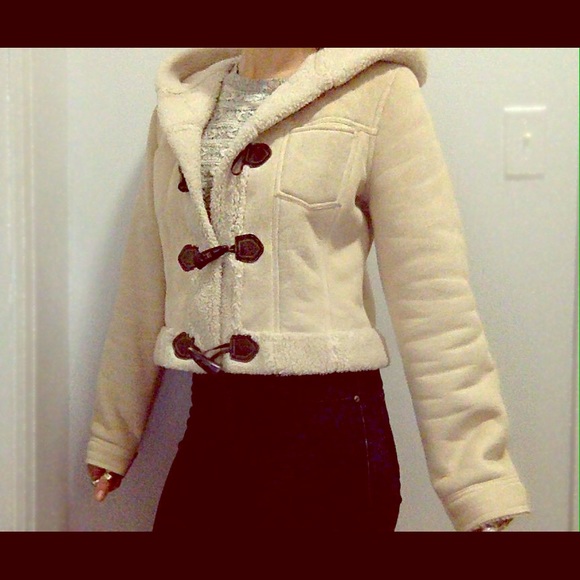 Bebe shearling coat