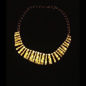 Vintage Goldtone Cleopatra Segmented Necklace