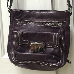 Tignanello Purple Cross Body Tote