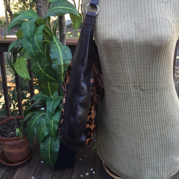 Calf hair leather hobo - Picture 4 of 4
