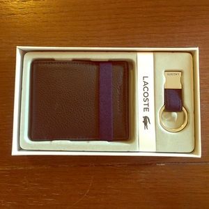 Black leather Lacoste Wallet