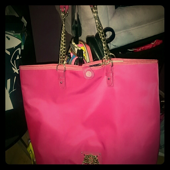 Hot pink Juicy Couture tote bag