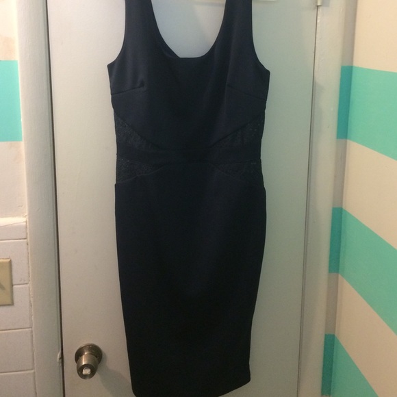 Lulu's navy blue midi dress