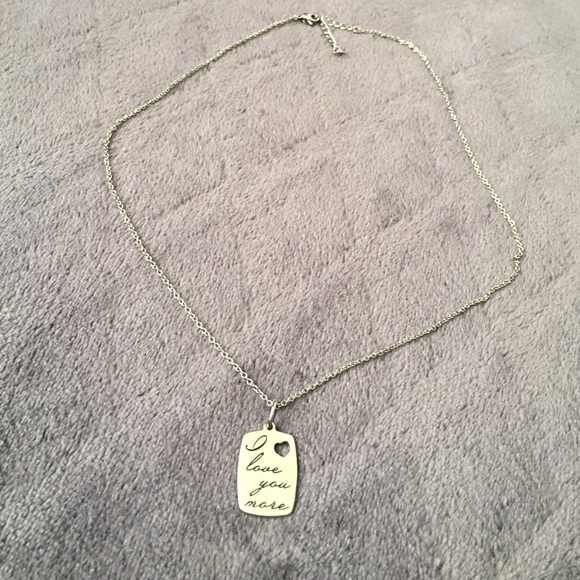 I love you more necklace