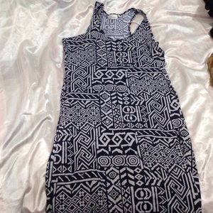 Tank top print maxi dress